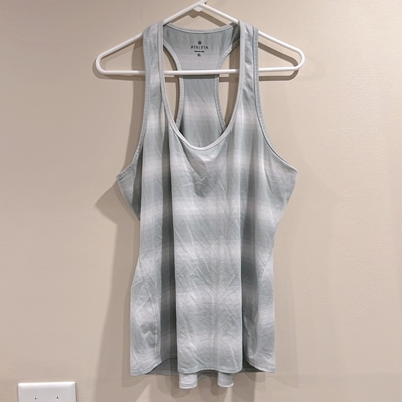 Athleta Tops - 🔥Athleta Gray Ribbed Sleeveless Tank Top🔥